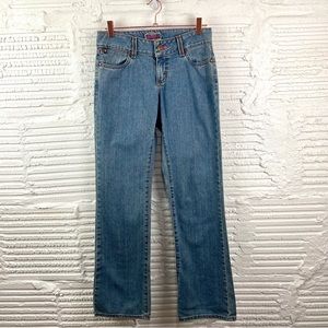 Wrangler 90s Vintage Premium Patch Pink Label Relaxed Fit Size 3/4